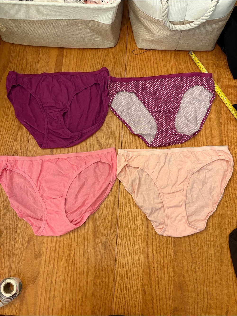 NWOT Hanes Shades of Pink & Purple Cotton Briefs